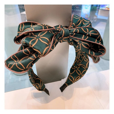 Κορδέλα για τα μαλλιά της αυθεντικής ρετρό στυλ λεοπάρ κεφαλόδεσμος πολλαπλών στρώσεων φιόγκος κεφαλόδεσμος σειράς αξεσουάρ κεφαλόδεσμου νεράιδα Γυναικεία