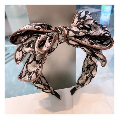 Κορδέλα για τα μαλλιά της αυθεντικής ρετρό στυλ λεοπάρ κεφαλόδεσμος πολλαπλών στρώσεων φιόγκος κεφαλόδεσμος σειράς αξεσουάρ κεφαλόδεσμου νεράιδα Γυναικεία