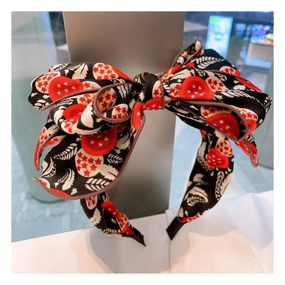 Κορδέλα για τα μαλλιά της αυθεντικής ρετρό στυλ λεοπάρ κεφαλόδεσμος πολλαπλών στρώσεων φιόγκος κεφαλόδεσμος σειράς αξεσουάρ κεφαλόδεσμου νεράιδα Γυναικεία