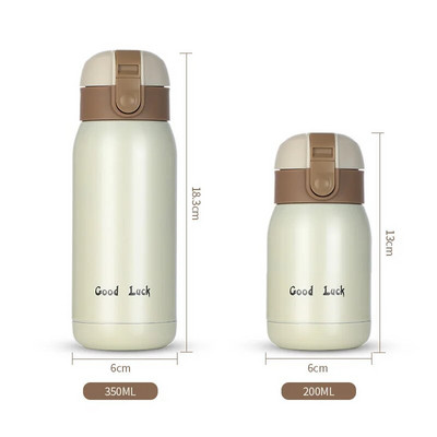200ml/350ml Cute Candy Mini termostops lastele multifilmi kuumaveepudel roostevabast terasest termokohvikruus isoleeritud vaakumkolb