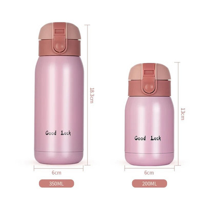 200ml/350ml Cute Candy Mini termostops lastele multifilmi kuumaveepudel roostevabast terasest termokohvikruus isoleeritud vaakumkolb
