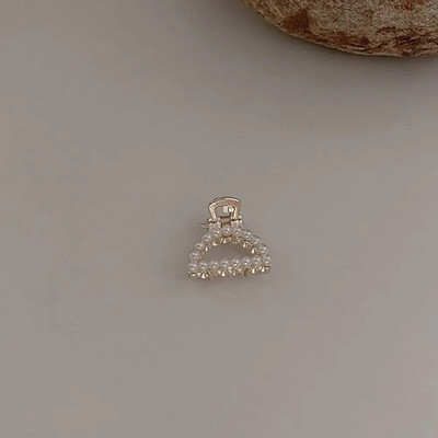 Mini Pearl Hair Claw Női Lányoknak Retro Strasszkő Virág Rák Karom Clip kis hajtűk Haj Rák Lány Haj Kiegészítők