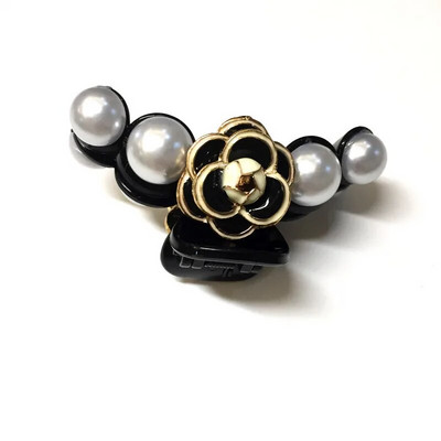 Elegáns kamélia gyöngy hajkarmok kapcsok hajfogantyúk nőknek 2021 rózsavirág strasszos akril hajkiegészítők bilincsek nagykereskedelme