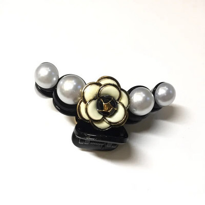 Elegáns kamélia gyöngy hajkarmok kapcsok hajfogantyúk nőknek 2021 rózsavirág strasszos akril hajkiegészítők bilincsek nagykereskedelme