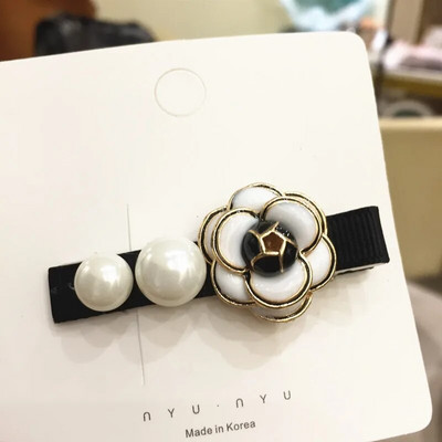 Elegáns kamélia gyöngy hajkarmok kapcsok hajfogantyúk nőknek 2021 rózsavirág strasszos akril hajkiegészítők bilincsek nagykereskedelme