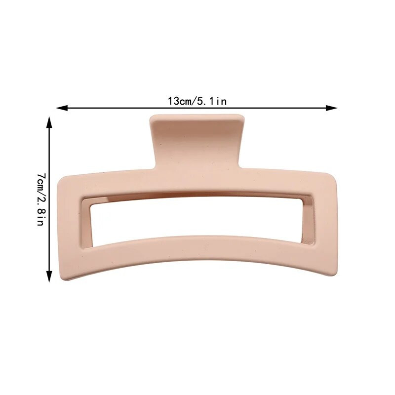 Ingyenes kiszállítás Nagyméretű rák hajcsatok női cápa kapcsok matt téglalap alakú geometrikus hajkapcsok 13 cm nagy barrettes fejfedők