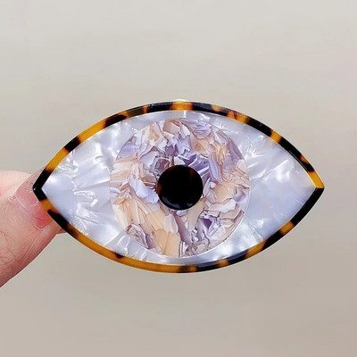 Színes acetát ördögszem geometrikus rákszőr-karmos kapcsos női fejdísz Evil Eye Hajtű Barrettes Hajkiegészítők 2023