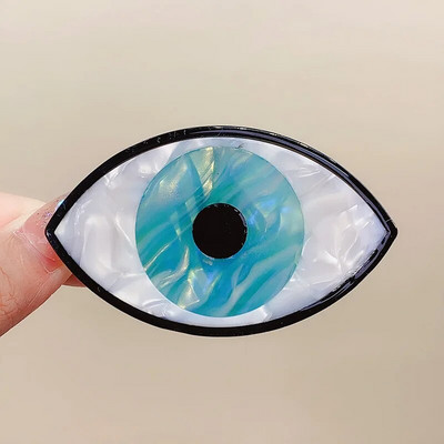 Színes acetát ördögszem geometrikus rákszőr-karmos kapcsos női fejdísz Evil Eye Hajtű Barrettes Hajkiegészítők 2023