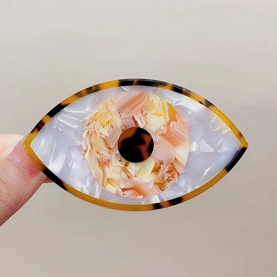 Színes acetát ördögszem geometrikus rákszőr-karmos kapcsos női fejdísz Evil Eye Hajtű Barrettes Hajkiegészítők 2023