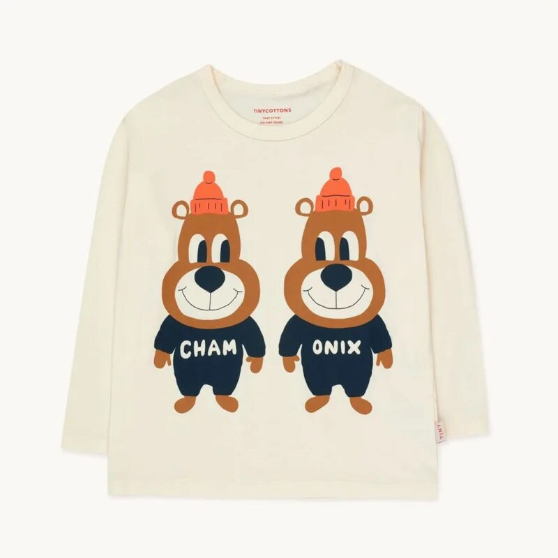 Új TC Kids Hosszú ujjú póló Babaruha Gyerek Rajzfilm Nyomtatás Alsó ing Újszülött Pamut Aranyos Felsők Fiúk Lány Pólók