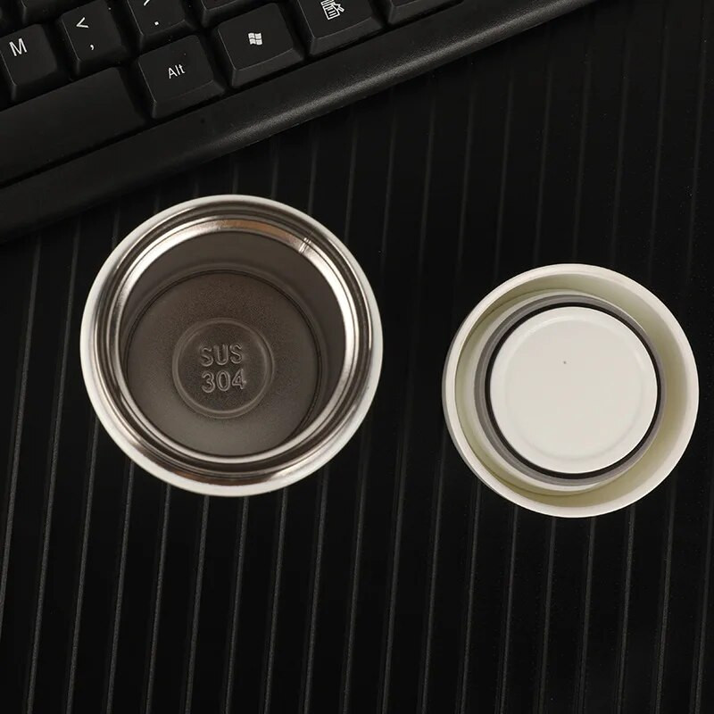 Mini cană termoizolată Sticlă de apă sport Cer înstelat Mini capacitate băutură etanșă Cana de cafea Balon de vid din oțel inoxidabil