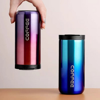 400ml 550ml Κούπα καφέ από ανοξείδωτο ατσάλι με καπάκι Θερμικό κύπελλο για νερό Cafe Travel Drinkware Μονωμένο μπουκάλι νερού