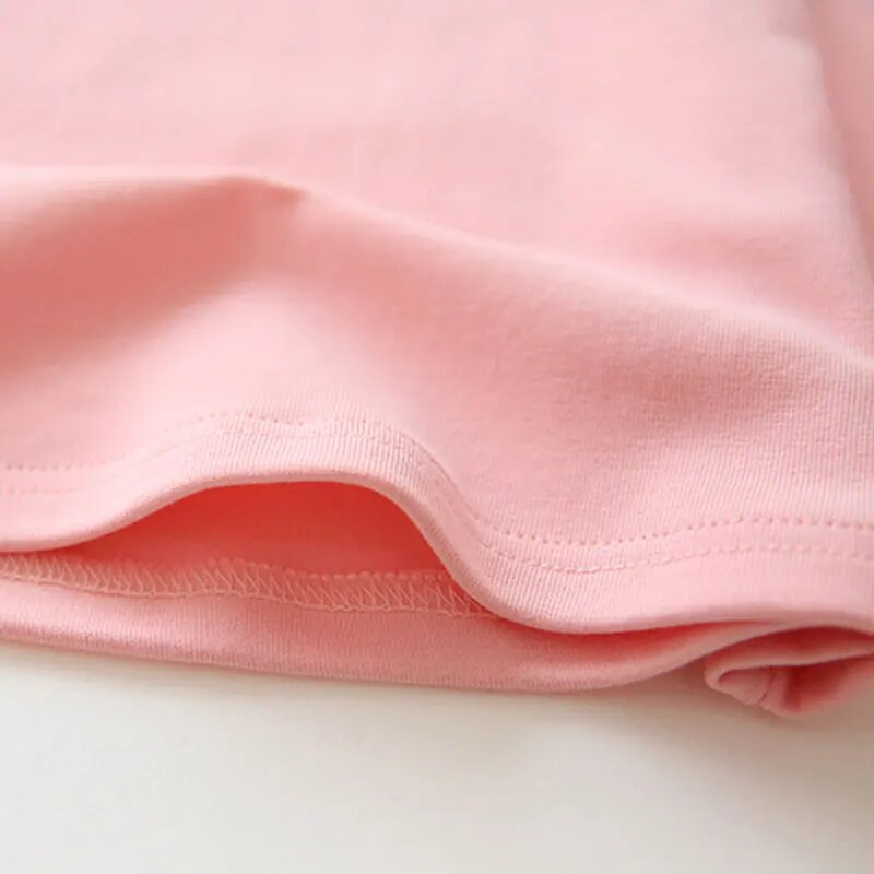 Abreeze nauji vaikiški marškinėliai mergaitėms pavasario rudens medvilnė mergaičių drabužiai rožiniai balti vaikiški marškinėliai solidūs mergaičių marškinėliai ilgomis rankovėmis