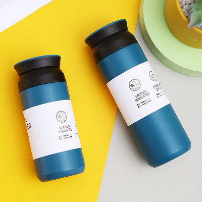 480 ml nerūdijančio plieno termosas butelis terminis puodelis, nepralaidus automobilinis vakuuminis kolbas Kavos puodelis kelioniniai izoliuoti buteliai Garrafa Termica
