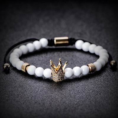 Noua tendință Accesorii în formă de pene Brățară coroană pentru bărbați realizată manual Brățară din oțel inoxidabil pentru cadou special de aniversare