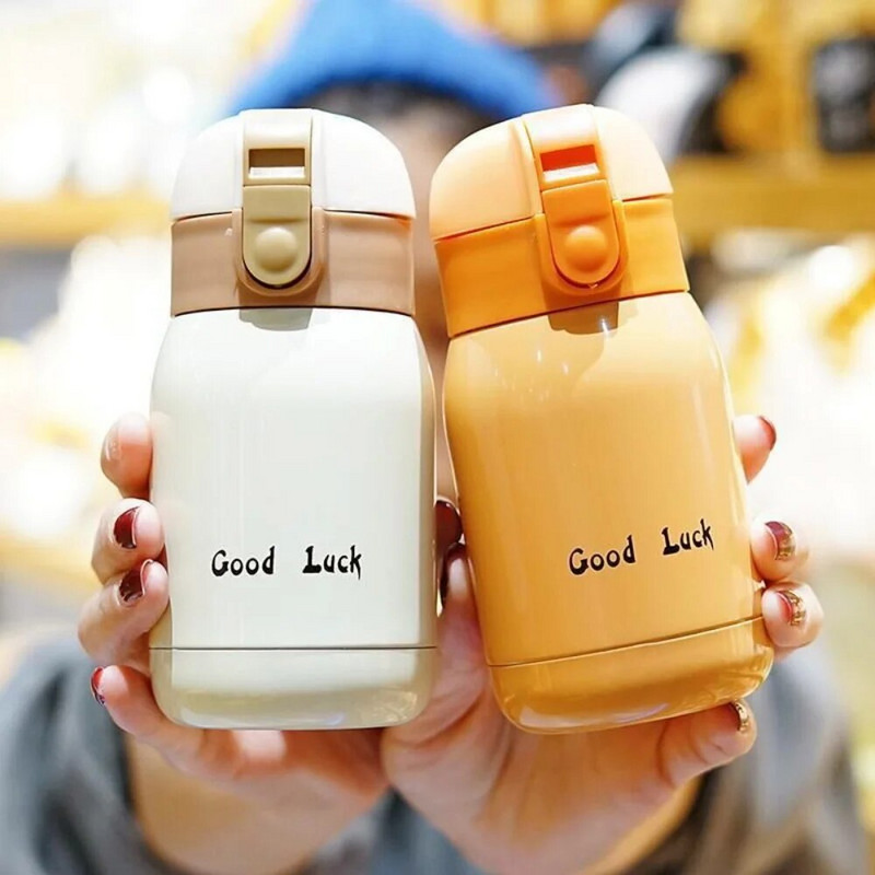 200 ml/360 ml drăguț bomboane mini ceașcă termo pentru copii din desene animate sticla cu apă caldă cană de cafea termică din oțel inoxidabil balon izolat cu vid