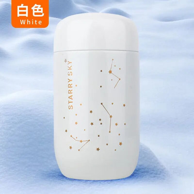 Sticle termoizolante de 200 ml, mini cană de cafea rezistentă la scurgeri, din oțel inoxidabil 304, drăguț cu două straturi, ceașcă cu apă