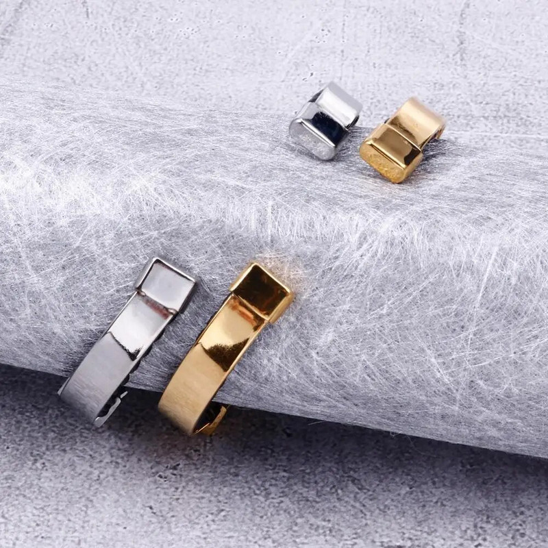 Kalen férfi rozsdamentes acél bőr cirkon divat karkötő csavart felületű formájú kiegészítők