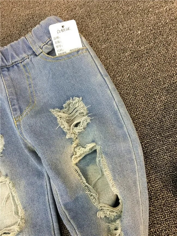 Μωρό αγόρι Loose Jeans Νέα μόδα Κορεάτικο στυλ Casual Holes Sto Jeans Άνοιξη Καλοκαίρι παιδικό τζιν παντελόνι για 2-6 χρόνια