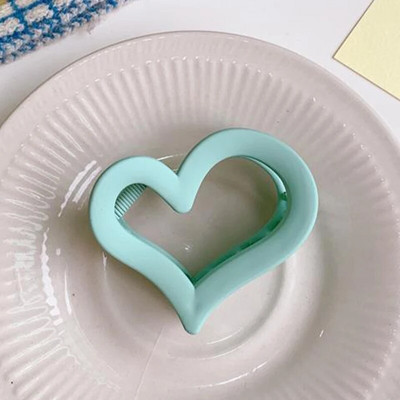 Nauja Love Heart nugaros galvos plaukų segtukas korėjiečių elegantiško temperamento ryklio plaukų žnyplės plaukų segtukas galvos apdangalas moteriškų plaukų aksesuarai