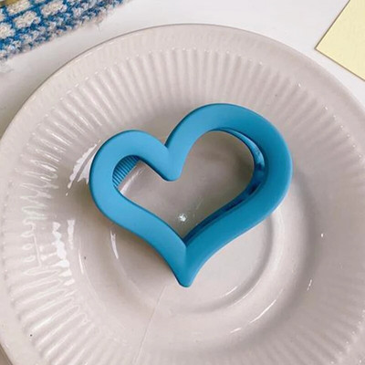 Nauja Love Heart nugaros galvos plaukų segtukas korėjiečių elegantiško temperamento ryklio plaukų žnyplės plaukų segtukas galvos apdangalas moteriškų plaukų aksesuarai