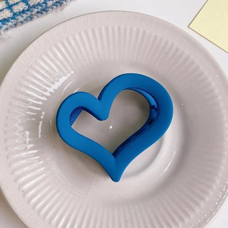 Nauja Love Heart nugaros galvos plaukų segtukas korėjiečių elegantiško temperamento ryklio plaukų žnyplės plaukų segtukas galvos apdangalas moteriškų plaukų aksesuarai