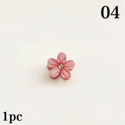 Mieli krištolo gėlės plaukų segtukai korėjietiški papuošalai plaukų aksesuarai moterims mergaitėms mini plaukų letena заколка для волос крабик для волос