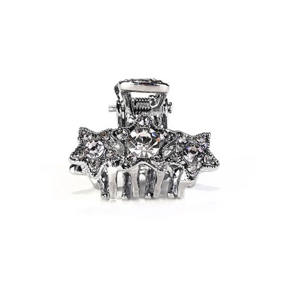 Clip pentru gheare de păr mic de lux cu strasuri, lebădă creativă, fluture, rechin, ace de păr pentru animale, femei, fete, machiaj, spălat, breton.