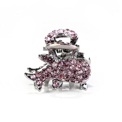 Clip pentru gheare de păr mic de lux cu strasuri, lebădă creativă, fluture, rechin, ace de păr pentru animale, femei, fete, machiaj, spălat, breton.