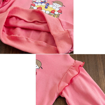 Φούτερ για κορίτσια Βαμβακερό πουλόβερ για παιδιά Παιδικά μπλουζάκια με στάμπα κινουμένων σχεδίων 2023 Ανοιξιάτικα φθινόπωρα Βρεφικά ρούχα Κορεατικού στιλ