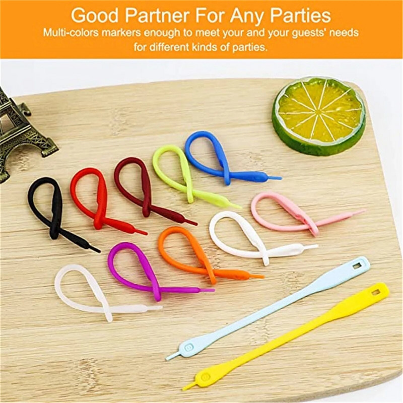 12/24 buc. Marcatori pentru pahare de vin din silicon pentru pahar de petrecere etichete de marcare pentru pahare de vin pentru barul de acasă Accesorii pentru unelte de bucătărie