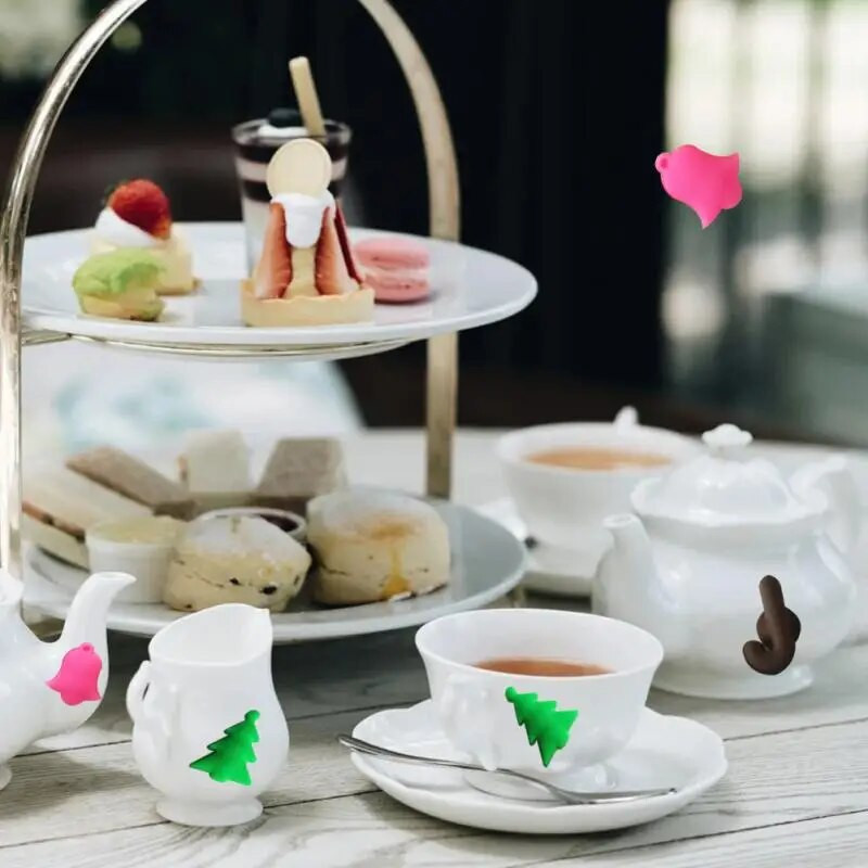 12 vnt/komplektas Silikoninis raudonojo vyno taurės žymeklis Creative vyno taurės identifikatorius siurbimo taurė Etiketė Vakarėlio šventė Virtuvės baro priedai