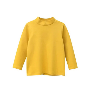 Άνοιξη 2024 Νέα παιδικά ρούχα Unisex πουκάμισα με κάτω μέρος για αγόρια Ρούχα για κορίτσια Μόδα μακρυμάνικο ζιβάγκο Παιδικά μπλουζάκια