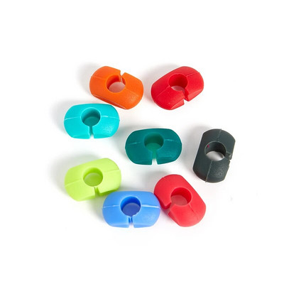 6 vnt palmių puodelio vyno taurės žymeklis silikoninis vyno gėrimų žymeklis Vyno identifikatoriai vakarėliams atsitiktinių spalvų baro virtuvės įtaisai