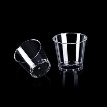 100 τμχ επαναχρησιμοποιούμενα πλαστικά ποτήρια σφηνάκι 30ml Κύπελλα για πάρτι Clear Shot Cups Ισχυρά ανθεκτικά κύπελλα για πάρτι δεξιώσεων