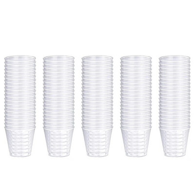 100 τμχ επαναχρησιμοποιούμενα πλαστικά ποτήρια σφηνάκι 30ml Κύπελλα για πάρτι Clear Shot Cups Ισχυρά ανθεκτικά κύπελλα για πάρτι δεξιώσεων