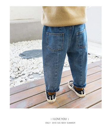 Κορίτσια Τζιν Παιδικά Φθινοπωρινά Ανοιξιάτικα Ρούχα Αγόρια Παντελόνια Παιδικά Τζιν Παντελόνια για Baby Boy Jeans νήπια 90~130