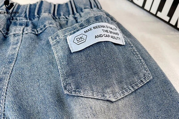 New Kids Vintage Solid Loose Straight Jeans Boys Classic τζιν μακρύ παντελόνι Παντελόνι Παιδικό Casual Jeans Ανοιξιάτικα φθινοπωρινά ρούχα
