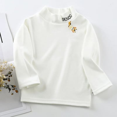 Toamnă 2 4 6 8 10 ani Haine confortabile pentru fete An Bluză Cămăși Moda copii mânecă trompetă Haine roz Top mânecă lungă Topuri albe