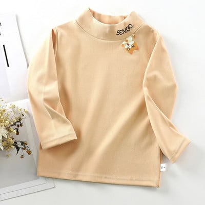 Toamnă 2 4 6 8 10 ani Haine confortabile pentru fete An Bluză Cămăși Moda copii mânecă trompetă Haine roz Top mânecă lungă Topuri albe