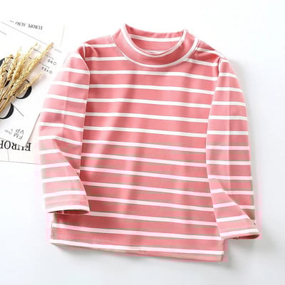 Toamnă 2 4 6 8 10 ani Haine confortabile pentru fete An Bluză Cămăși Moda copii mânecă trompetă Haine roz Top mânecă lungă Topuri albe