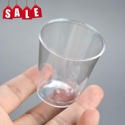 20PCS 30ml Mini pahare de unică folosință din plastic transparent pentru petrecere, cești cu jeleu, pahare de plastic pentru ziua de naștere, accesorii de bucătărie