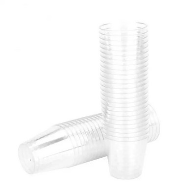 20 DB 30 ml-es mini átlátszó műanyag eldobható party shot szemüvegek zselés poharak Gobelet műanyag poharak Születésnapi konyhai kiegészítők