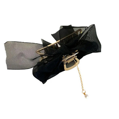 Agrafe cu gheare de păr din țesătură, cu flori, pentru femei, fete, cu panglă mare, cu gheare, fundă de păr, cu flori mari, cleme pentru falci, cleme, accesorii de păr