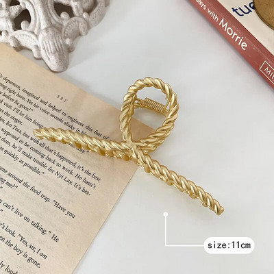 2022, noi femei, elegante, auriu, geometric, gheare de păr din metal, agrafe de păr de crab, bentiță, accesorii de păr la modă