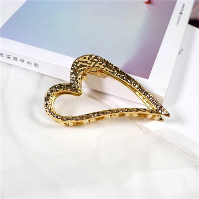 2022, noi femei, elegante, auriu, geometric, gheare de păr din metal, agrafe de păr de crab, bentiță, accesorii de păr la modă