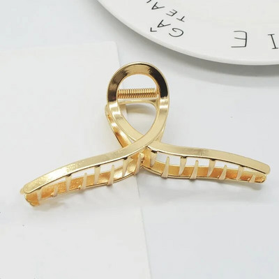 2022, noi femei, elegante, auriu, geometric, gheare de păr din metal, agrafe de păr de crab, bentiță, accesorii de păr la modă