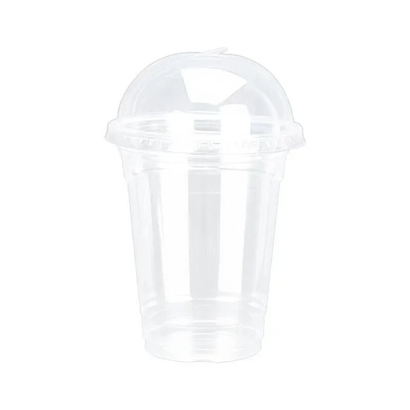 50 de bucăți cești cu fructe cu gheață de unică folosință cu capac pentru băuturi la rece cești de unică folosință cu capac