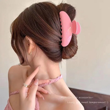 Елегантни дамски щипки за коса Голям размер Акрилни щипки за коса Корейски модни аксесоари за коса за момичета Шноли за коса Шапки
