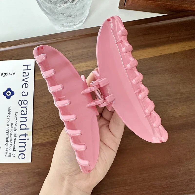 Elegantiškos moteriškos plaukų žnyplės segtukai didelio dydžio akriliniai plaukų žnyplės korėjietiški madingi plaukų aksesuarai mergaitėms, segtukai, galvos apdangalai